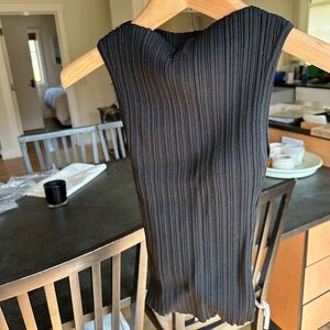 SIENNA BLACK KNIT TANK